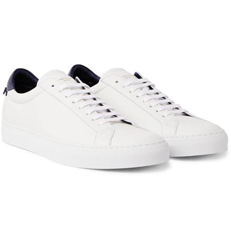 givenchy devon leather sneakers|givenchy men's white sneakers.